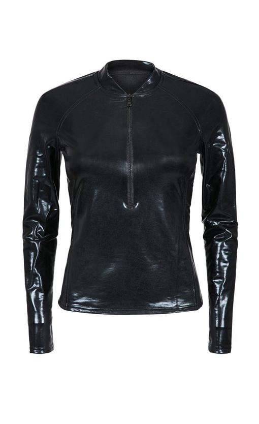 MI OLA SURF Rashguards Slippery When Wet / XS Serena Zip Rashguard